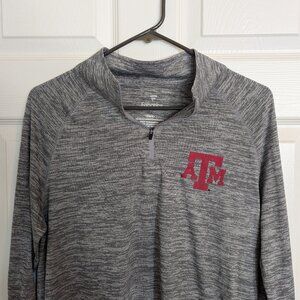 Texas A&M Mens Quarter Zip Size Medium